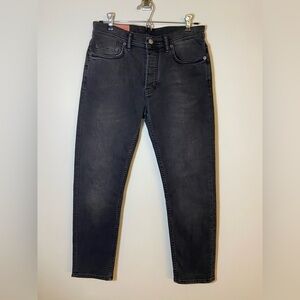 Acne Studios Blå Konst Stockholm Floragatan 13 High Rise Skinny Black 28x30